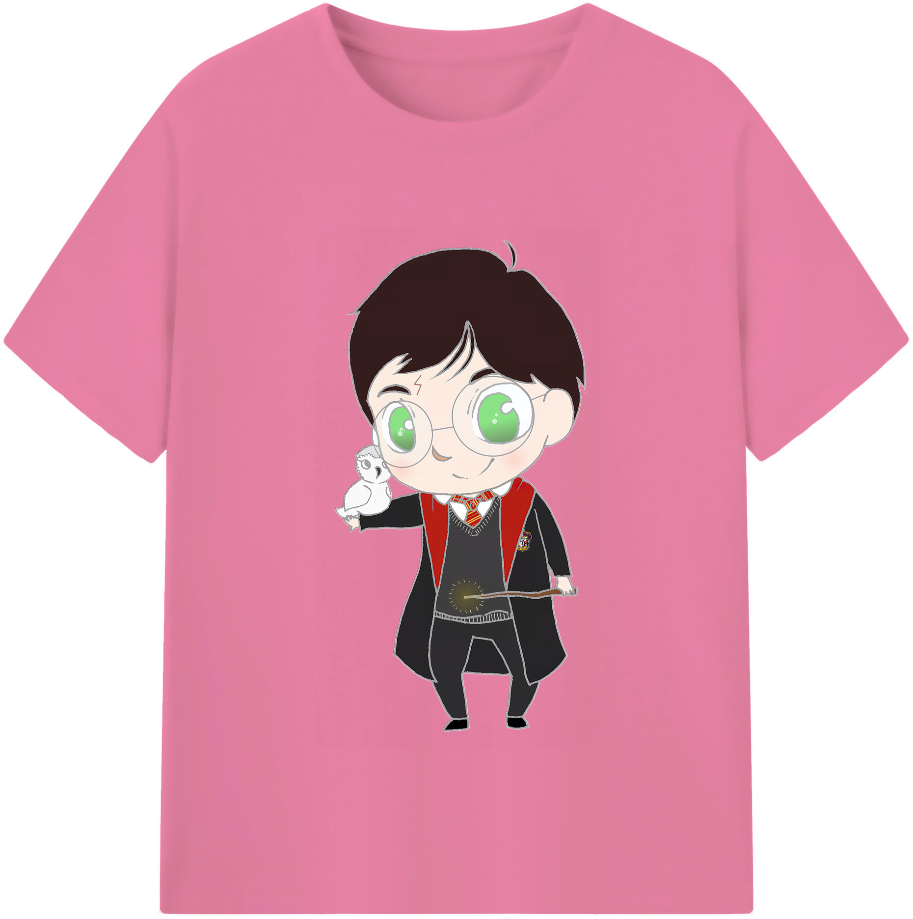 （画像用） Harry Potter ハリー・ポッターシリーズ 綿100％半袖Tシャツ（フロントプリント）